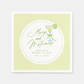 Serviette En Papier Margs Personnalisés Et Matrimonielles Fête de Mari (Devant)