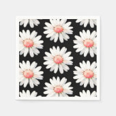 Serviette En Papier Marguerite à points rouges (Devant)