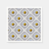 Serviette En Papier marguerite blanche brillante (Devant)