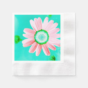 Serviette en papier Marguerite Rose