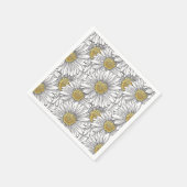 Serviette En Papier Marguerites (Coin)
