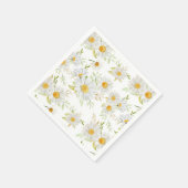 Serviette En Papier Marguerites (Coin)