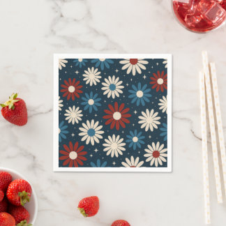 Serviette En Papier Marguerites Américaines