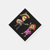 Serviette En Papier Mariachi Dancing Couple Day of Dead (Coin)