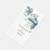 Serviette En Papier Mariage (Coin)