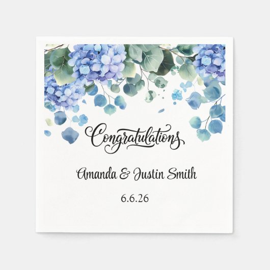 Serviette En Papier Mariage (Devant)
