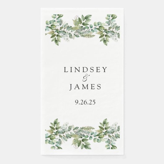 Serviette En Papier Mariage (Devant)