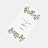 Serviette En Papier Mariage (Coin)