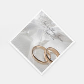 Serviette En Papier Mariage (Coin)