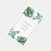 Serviette En Papier Mariage (Coin)