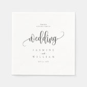 Serviette En Papier Mariage (Devant)