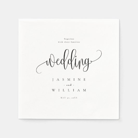 Serviette En Papier Mariage (Devant)