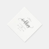 Serviette En Papier Mariage (Coin)