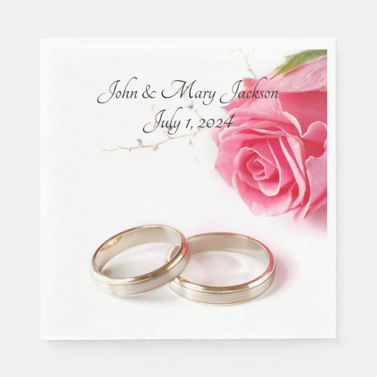 Serviette En Papier Mariage (Devant)