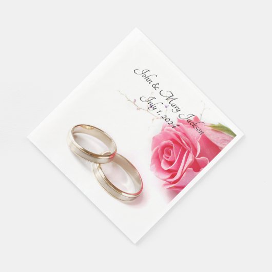 Serviette En Papier Mariage (Coin)