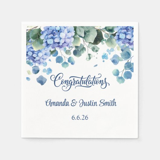 Serviette En Papier Mariage (Devant)