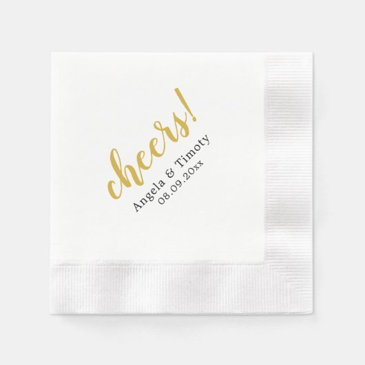 Serviette En Papier Mariage (Devant)