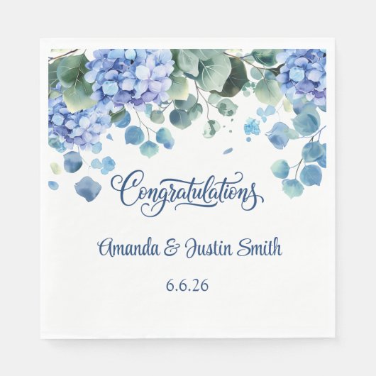 Serviette En Papier Mariage (Devant)
