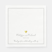 Serviette En Papier Mariage (Devant)