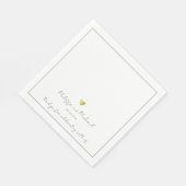 Serviette En Papier Mariage (Coin)