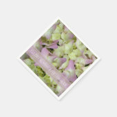 Serviette En Papier Mariage à fleurs d'Hydrangea presque rose (Coin)