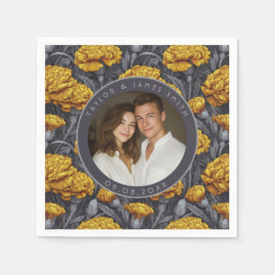 Serviette En Papier Mariage à la campagne inspiré de l'œillet personna