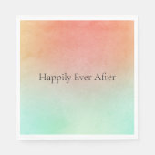 Serviette En Papier Mariage à la menthe orange (Devant)