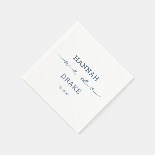 Serviette En Papier Mariage à l'écriture manuscrite We Do Script (Coin)