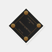 Serviette En Papier Mariage à swirl à noeud triple celtique (Coin)