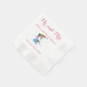 Serviette En Papier Mariage à thème de truite de pêche (Coin)