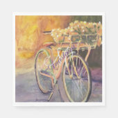 SERVIETTE EN PAPIER MARIAGE À VÉLO DE MATIN MONOGRAM PARTY (Devant)