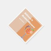 Serviette En Papier Mariage Amour Moderne dès le Premier Spritz  (Coin)