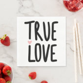 Serviette En Papier Mariage Amour Véritable Fête de Fiançailles Cérémo (En situation)