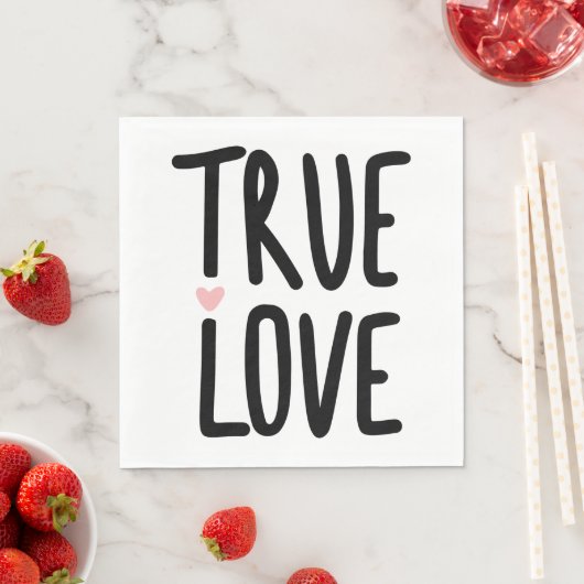 Serviette En Papier Mariage Amour Véritable Fête de Fiançailles Cérémo (En situation)