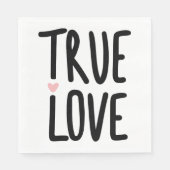 Serviette En Papier Mariage Amour Véritable Fête de Fiançailles Cérémo (Devant)