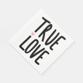 Serviette En Papier Mariage Amour Véritable Fête de Fiançailles Cérémo (Coin)