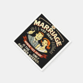 Serviette En Papier Mariage amusant, cadeau d'anniversaire (Coin)