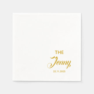 Serviette En Papier Mariage Anniversaire Fiançailles personnalisé