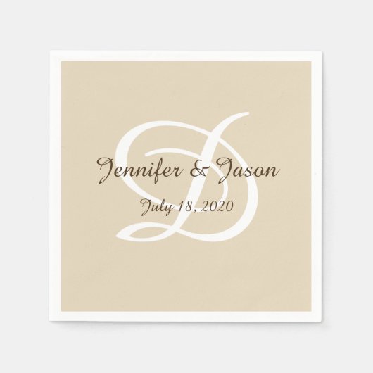 Serviette En Papier Mariage/anniversaire serviettes de cocktail (Devant)