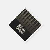 Serviette En Papier Mariage Art déco (Coin)