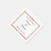 Serviette En Papier Mariage Art Déco de Conte de Fées (Coin)