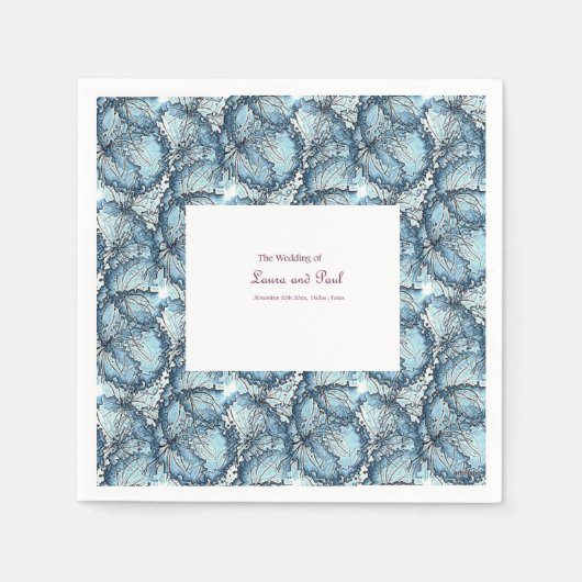 Serviette En Papier Mariage artistique serviette (Devant)