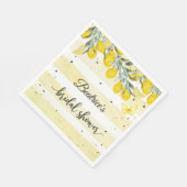 Serviette en papier mariage au citron (Coin)