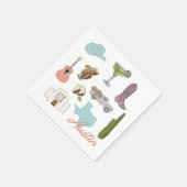 Serviette En Papier Mariage Austin Texas Bachelorette (Coin)