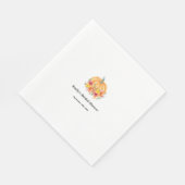 Serviette En Papier Mariage Automnal de Citrouille  (Coin)