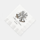 Serviette En Papier Mariage Bells Réception Cocktail (Coin)