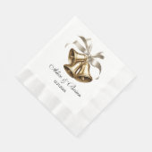 Serviette En Papier Mariage Bells Réception Cocktail (Coin)