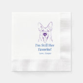 Serviette En Papier Mariage berger allemand serviettes (Devant)