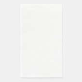 Serviette En Papier Mariage blanc clair (Devant)