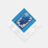 Serviette En Papier mariage bleu côtier (Coin)